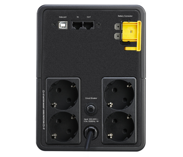 APC Back-UPS (1200VA/650W, 4x Schuko, USB, AVR) - 592565 - zdjęcie 2